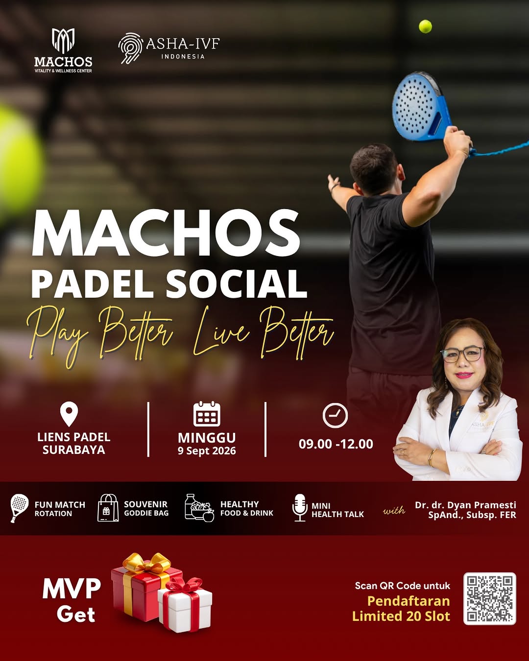 Machos Padel Social: Jaga Vitalitas, Hidup Lebih Baik